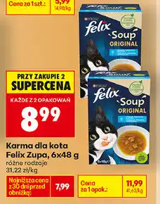 Biedronka Karma dla kota Felix Zupa oferta