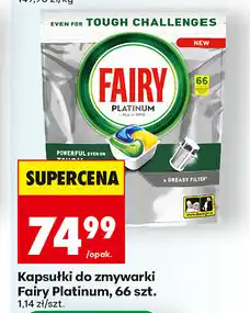 Biedronka Kapsułki do zmywarki Fairy Platinum, 66 szt oferta