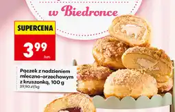 Biedronka Pączek z nadzieniem mleczno-orzechowym z kruszonką oferta