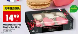 Biedronka Makaroniki serca Biedronka, 90g (wanilia, malina) oferta