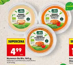 Biedronka Hummus Go Bio, 160 g: klasyczny, pomidorowy, paprykowy oferta