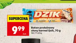 Biedronka Baton proteinowy słony karmel Dzik oferta