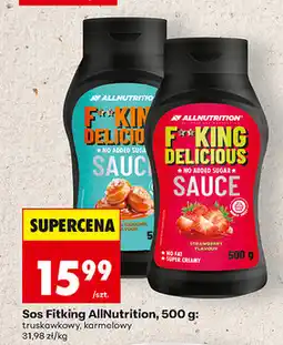 Biedronka Sos Fitking AllNutrition, 500 g: truskawkowy, karmelowy oferta