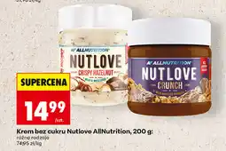 Biedronka Krem bez cukru Nutlove AllNutrition, 200 g: różne rodzaje oferta