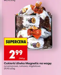 Biedronka Cukierki Śliwka Magnetic na wage: cynamonowa, rumowa, migdałowa oferta