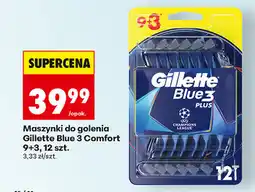 Biedronka Maszynki do golenia Gillette Blue 3 Comfort 9+3, 12 szt oferta