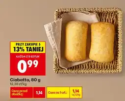 Biedronka Pieczywo Ciabatta oferta