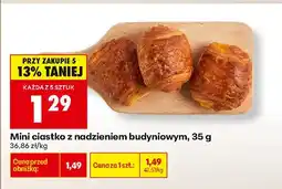 Biedronka Mini ciastko z nadzieniem budyniowym oferta