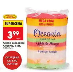 Biedronka Gąbka do masażu Oceania, 4 szt oferta