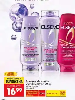 Biedronka Szampon do włosów L'oreal Elseve, 400 ml oferta