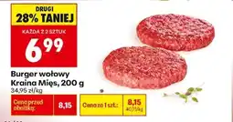 Biedronka Burger wołowy Kraina Mięs 200 g oferta