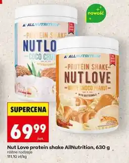 Biedronka Nut Love protein shake AllNutrition, 630 g oferta