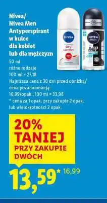 Lidl NIVEA/NIVEA MEN Antyperspirant w kulce oferta
