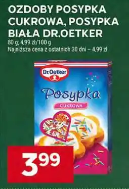 Stokrotka Market Ozdoby Posypka Cukrowa, Posypka Biała Dr.Oetker oferta