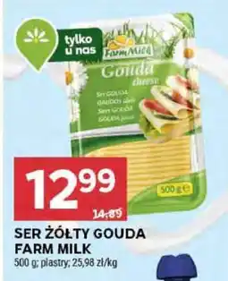 Stokrotka Market Ser żółty Gouda Farm Milk oferta