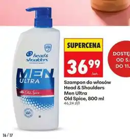 Biedronka Szampon do włosów Head & Shoulders Men Ultra Old Spice, 800 ml oferta