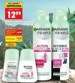 Biedronka Antyperspirant w sprayu Garnier Mineral, 150 ml oferta