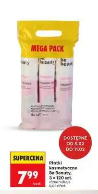 Biedronka Płatki kosmetyczne Be Beauty, 3 x 120 szt oferta
