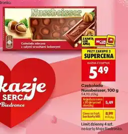 Biedronka CZEKOLADA NUSSBEISSER 100 G oferta