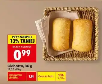 Biedronka Ciabatta 80 g oferta