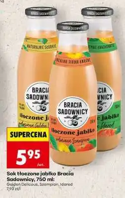 Biedronka Sok tłoczone jabłko Bracia Sadownicy, 750 ml oferta