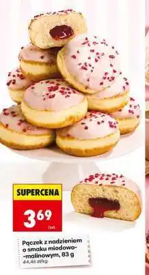 Biedronka Pączek z nadzieniem o smaku miodowo-malinowym, 83 g oferta