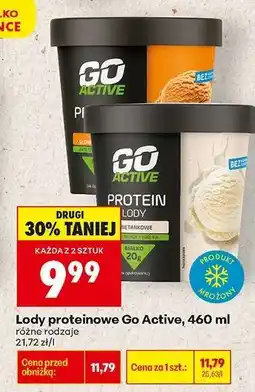 Biedronka Lody proteinowe Go Active, 460 ml oferta