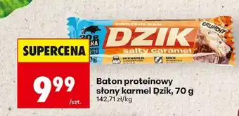 Biedronka Baton proteinowy słony karmel Dzik, 70 g oferta