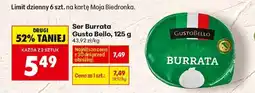 Biedronka Ser Burrata Gusto Bello , 125 g oferta