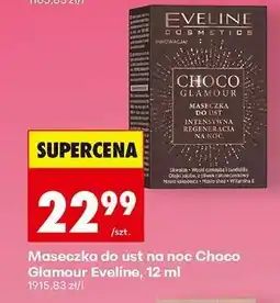Biedronka Maseczka do ust na noc Choco Glamour Eveline, 12 ml oferta