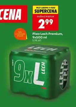 Biedronka Piwo Lech Premium, 9x500 ml oferta