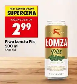 Biedronka Piwo Łomża Pils , 500 ml oferta