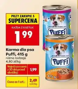 Biedronka Karma dla psa Puffi, 415 g oferta