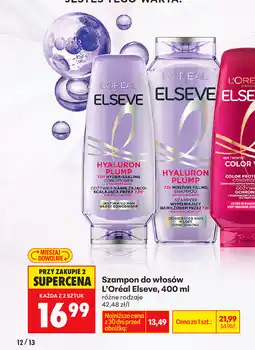 Biedronka Szampon do włosów L'Oréal Elseve oferta