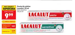 Biedronka Pasta do zębów Lacalut, 75 ml (Aktiv, Sensitive) oferta
