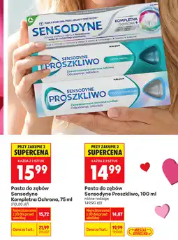 Biedronka Sensodyne Kompletna Ochrona pasta do zębów oferta
