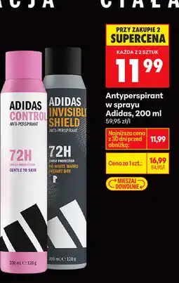 Biedronka Antyperspirant w sprayu Adidas oferta