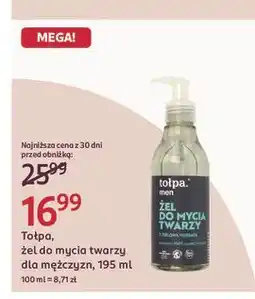 Rossmann Żel do mycia twarzy z zieloną herbatą Tołpa Men oferta