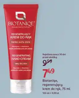 Rossmann Regenerujący krem do rąk bardzo sucha skóra Biotaniqe Dermoskin Expert oferta