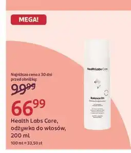 Rossmann Odżywka kondycjonująca do łodygi włosa Health Labs Care Balance On oferta