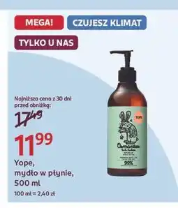 Rossmann Mydło w płynie osmantus i biała herbata Yope oferta