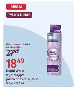 Rossmann Pasta do zębów wybielająca Rapid White Direct oferta