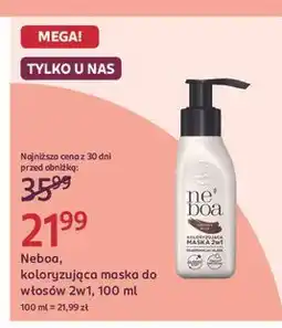 Rossmann Maska koloryzująca 2w1 kawowy brąz Neboa oferta