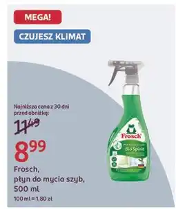 Rossmann Spray do mycia szyb bio spirit Frosch oferta