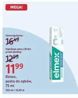 Rossmann Pasta do zębów gentle white Elmex Sensitive oferta