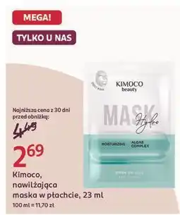 Rossmann Maska do twarzy nawilżająca z kompleksem alg Kimoco Beauty oferta