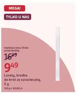 Rossmann Kredka do brwi ze szczoteczką nr 2 Lovely oferta