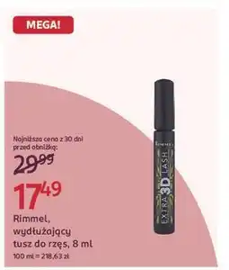 Rossmann Tusz do rzęs Rimmel Extra 3D Lash oferta