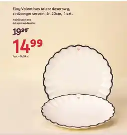 Rossmann Talerz deserowy 20 cm z różowym sercem Eloy oferta