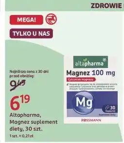 Rossmann Magnez Altapharma oferta